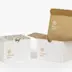 Caja de expedición semiautomática con fondo microacanalado blanco