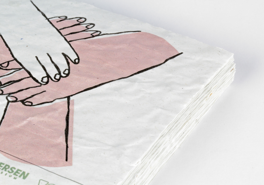 papel de semillas de hierbas aromáticas bárbaras