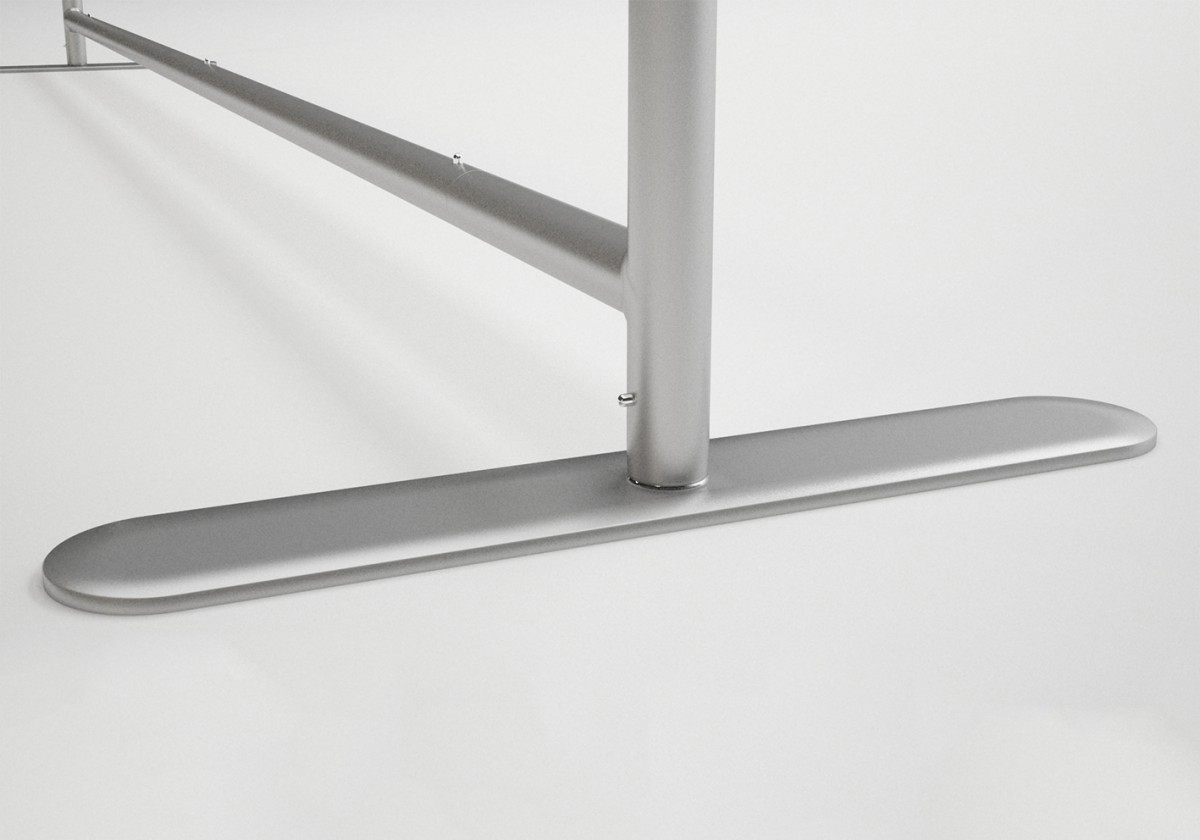 Stand tubular recto - Detalle de la estructura