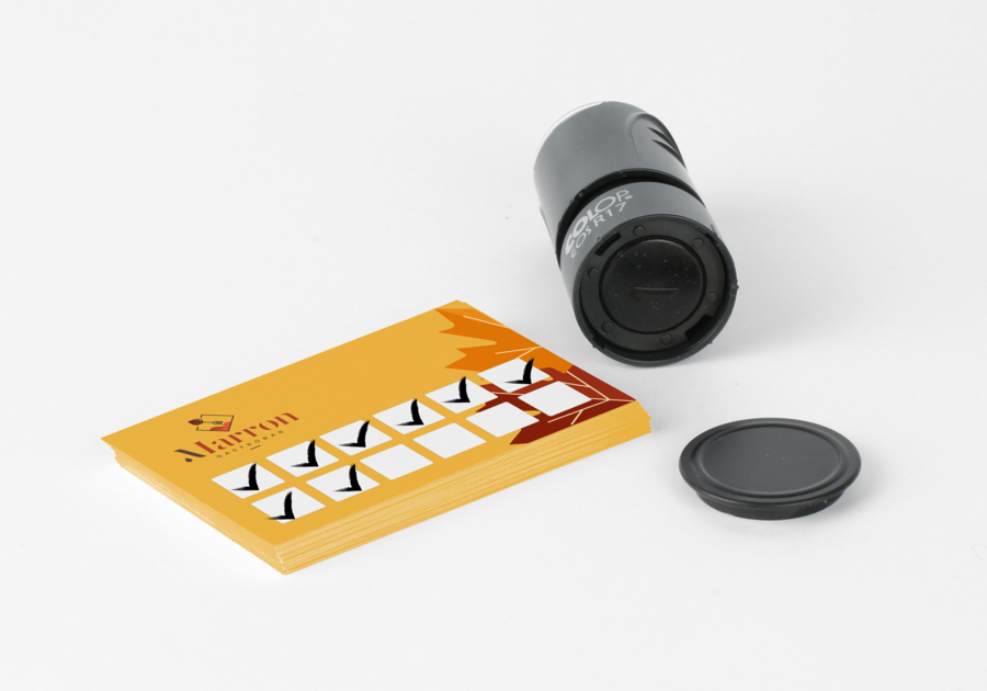 Kit de tarjeta de fidelización marrón