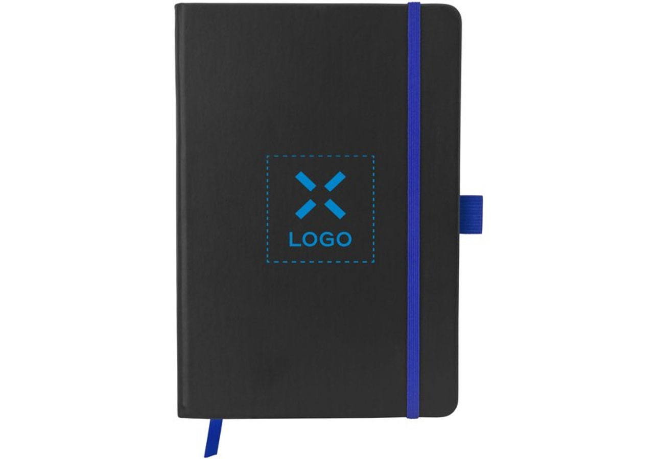 Libreta A6 colour-Edge tapa dura azul personalizada
