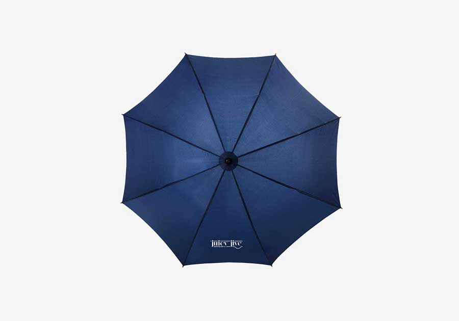 Parapluie ouverture automatique avec manche et poignée en bois Kyle 23" marine 