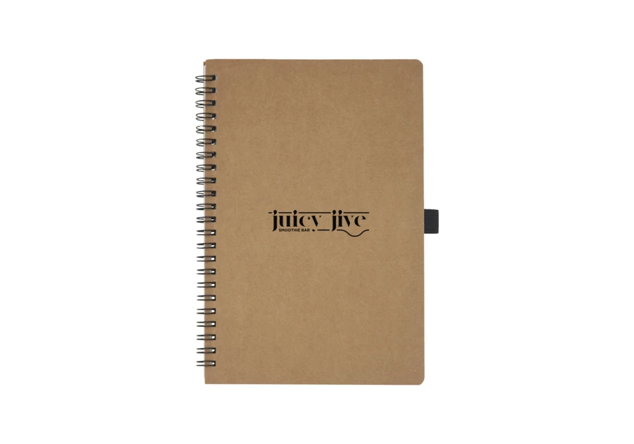 Carnet A5 à spirales en carton recyclé avec papier de pierre Cobble