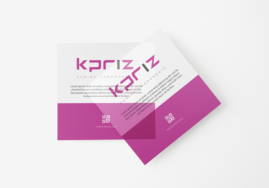 Tarjeta de invitación cuadrada transparente kpriz