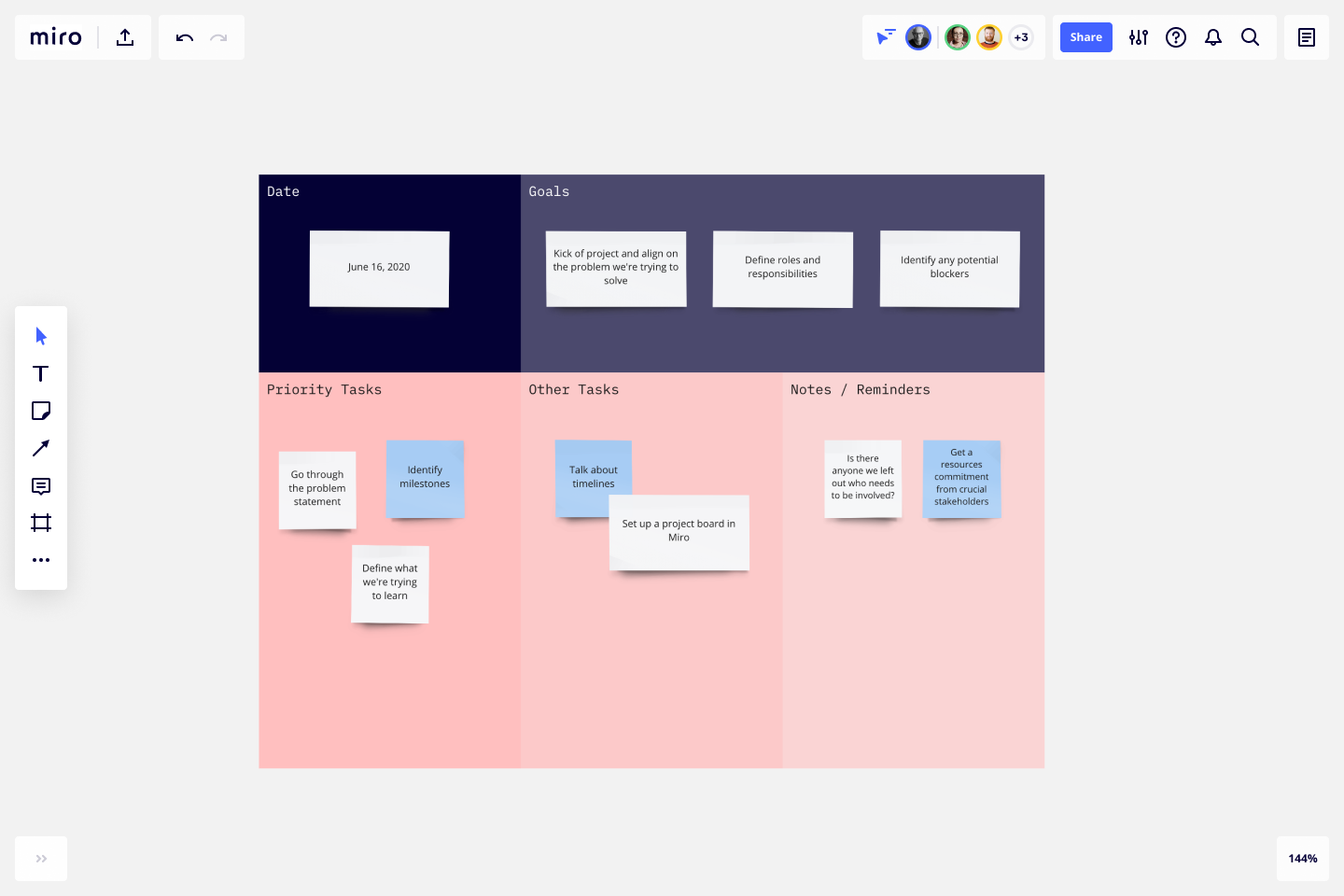 Agenda Template & Example for Teams  Miro Within Party Agenda Template