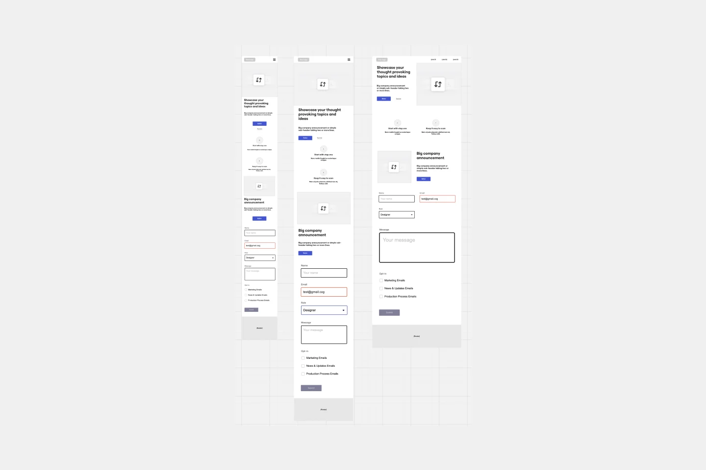 Website Wireframing Thumbnail