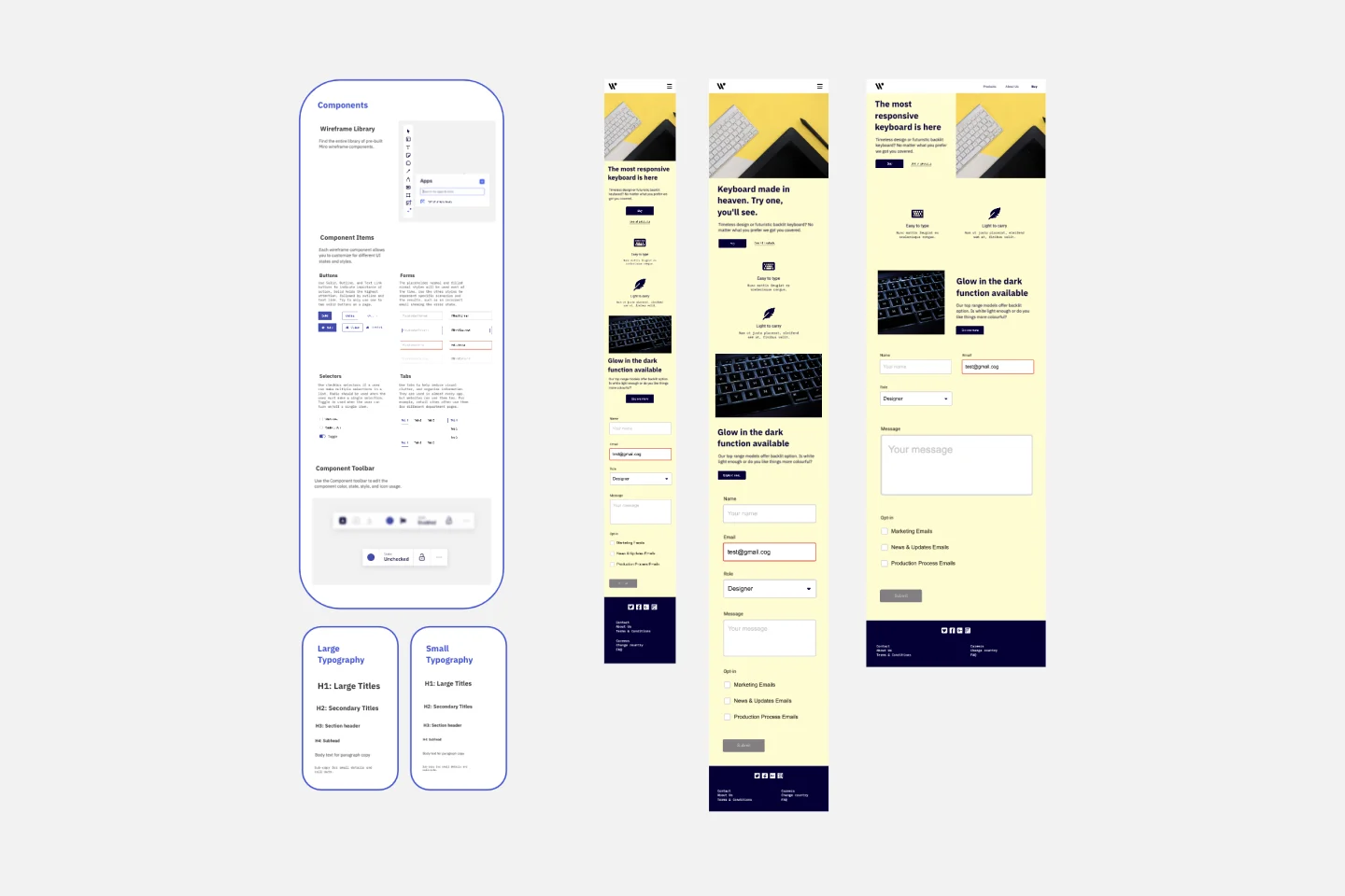 Website Wireframing Thumbnail