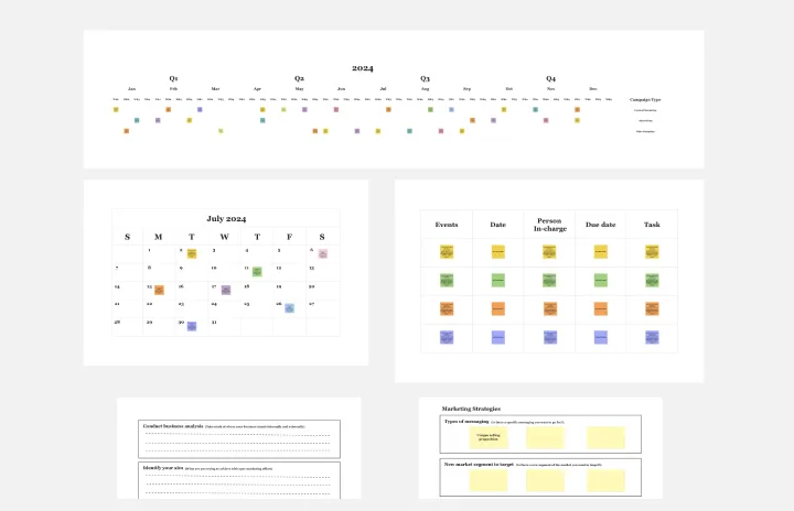 Marketing Campaign Timeline template thumb