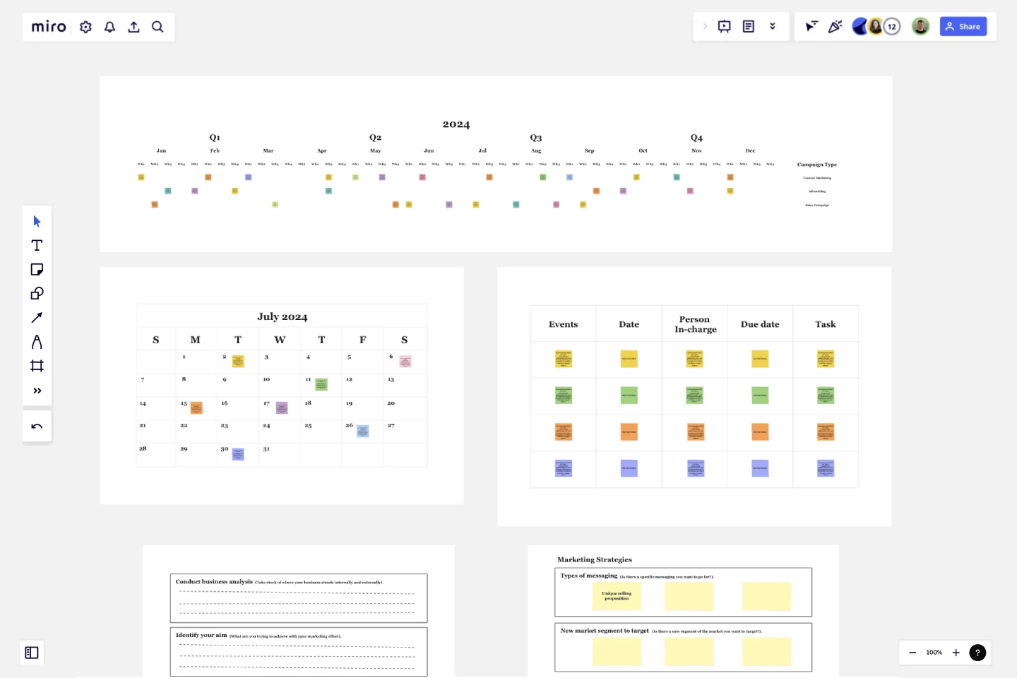 Marketing Campaign Timeline template