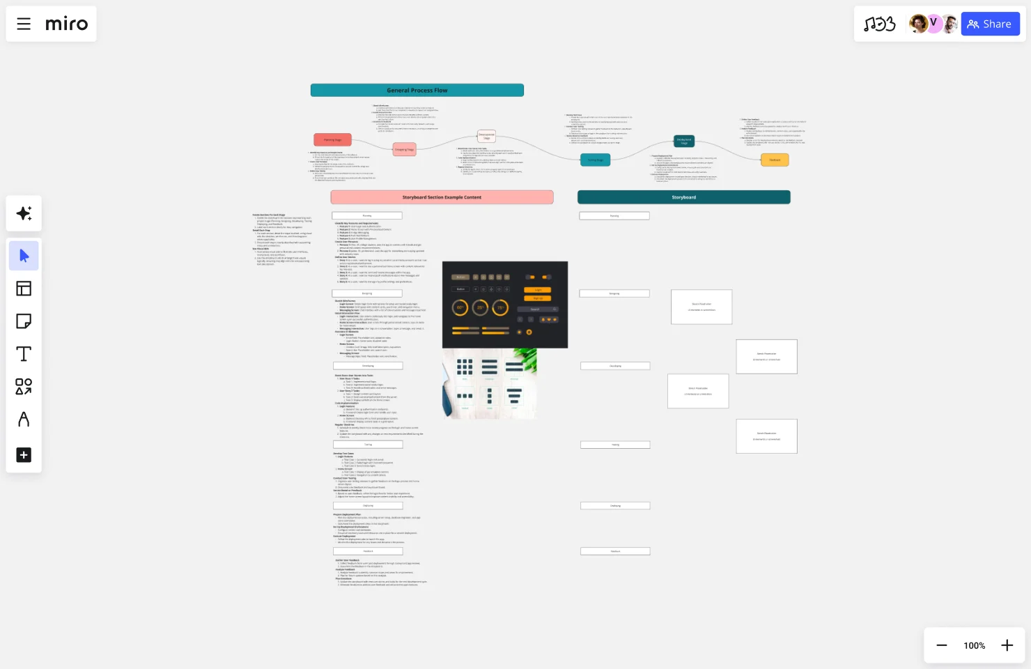 Storyboard software development web