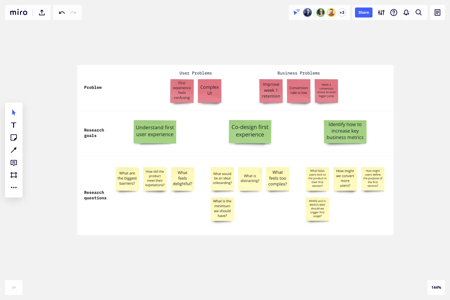 UX Research Plan Template & Example for Teams | Miro