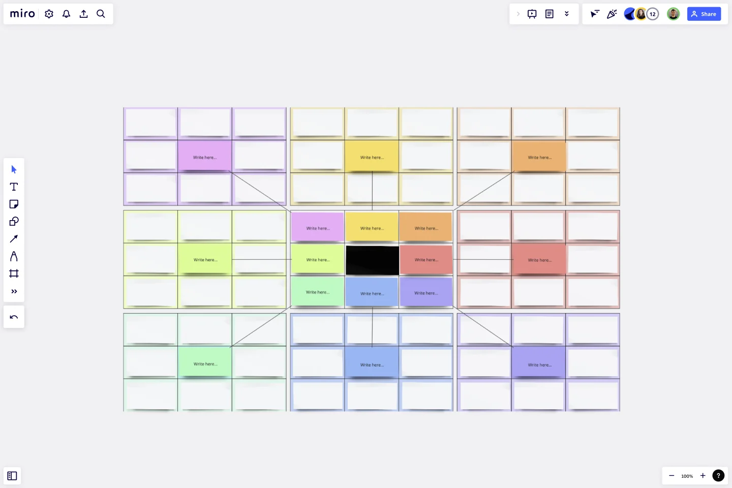 Mandala Chart Template | Miro