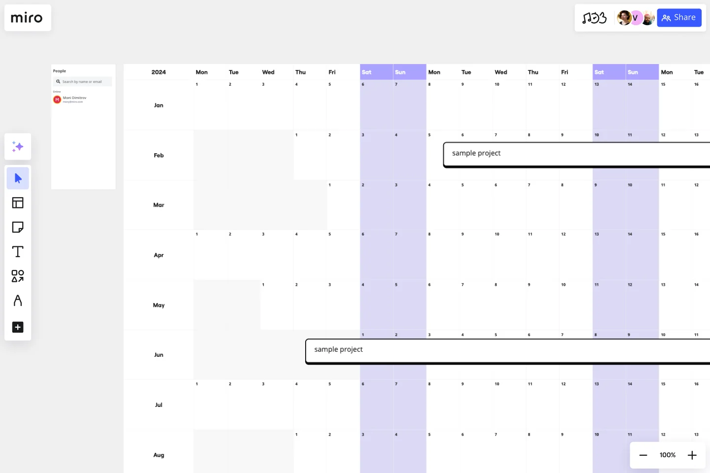 CHRONOGRAM TEMPLATE (project timeline) -web