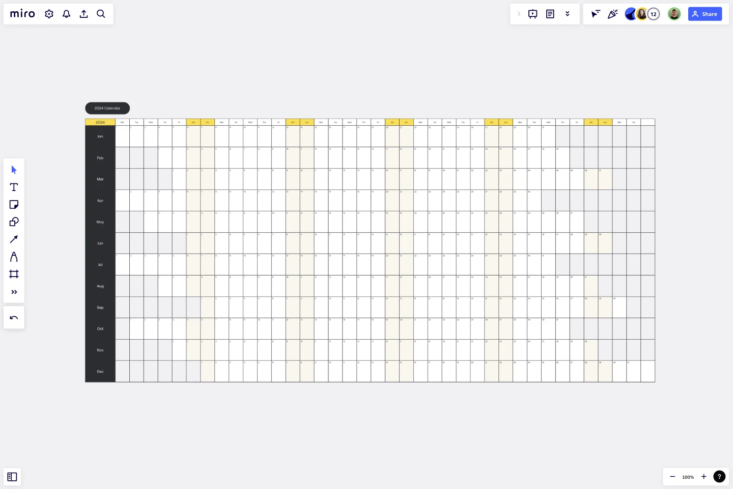 CHRONOGRAM TEMPLATE (project timeline) -web