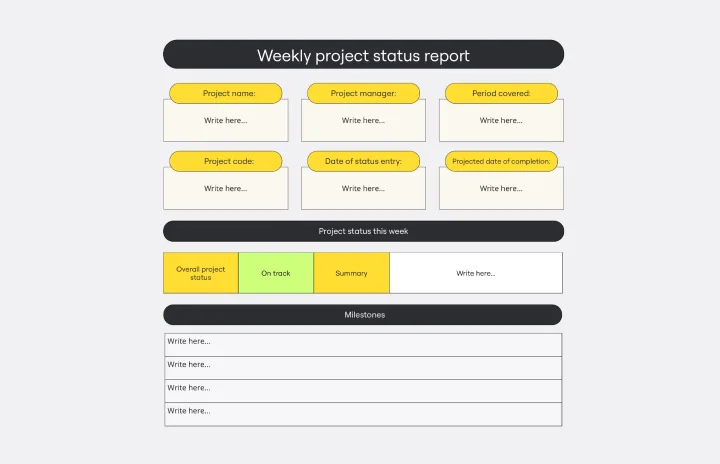 WEEKLY PROJECT STATUS REPORT -web-1