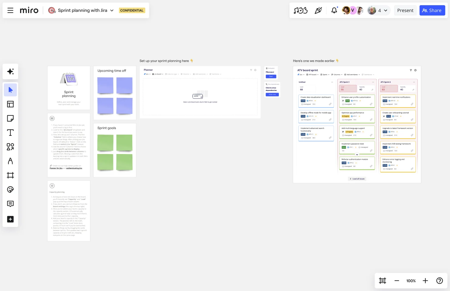 Sprint planning with Jira-web