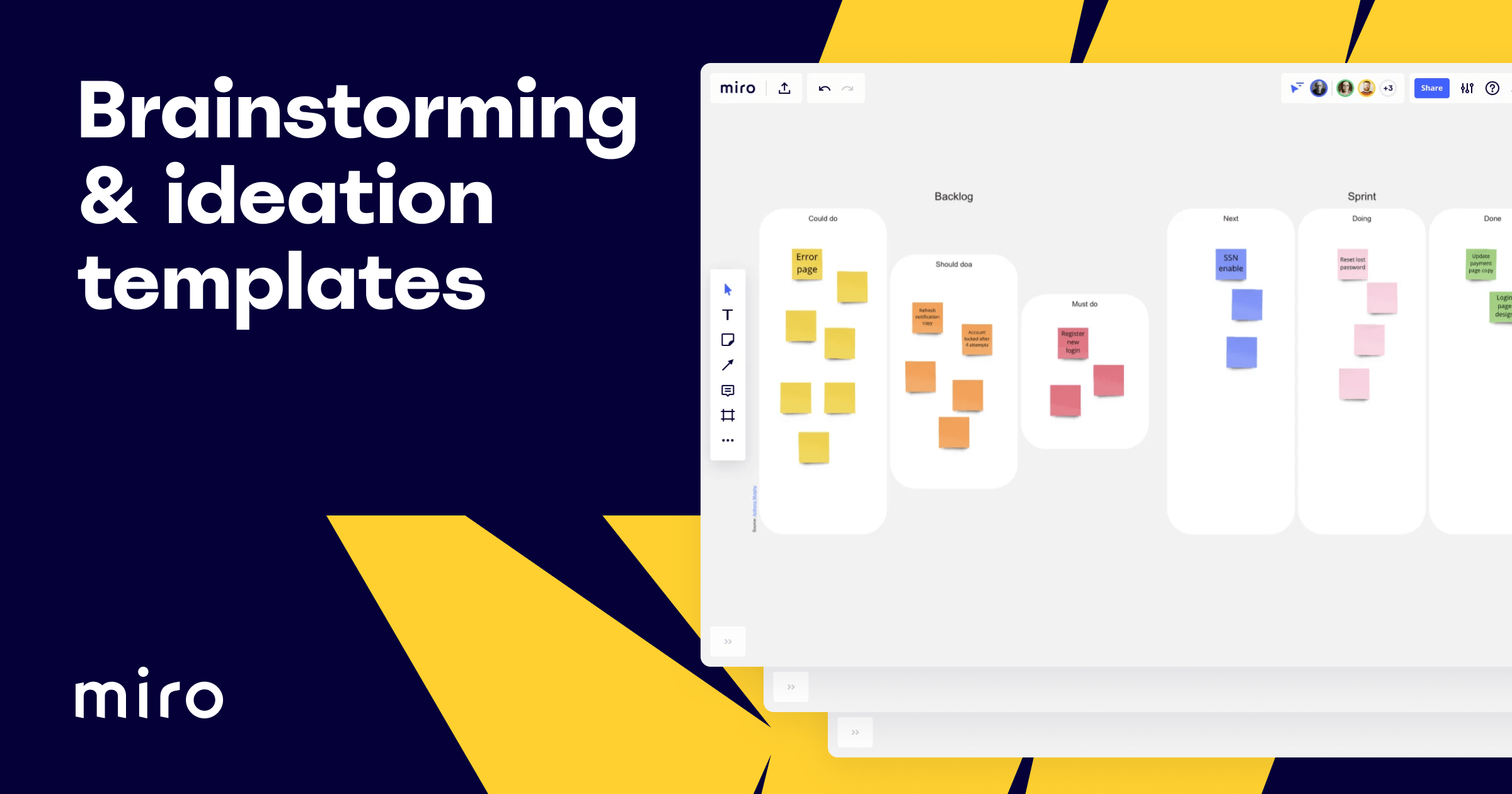 Think Links icebreakers a Miro board template that you can use