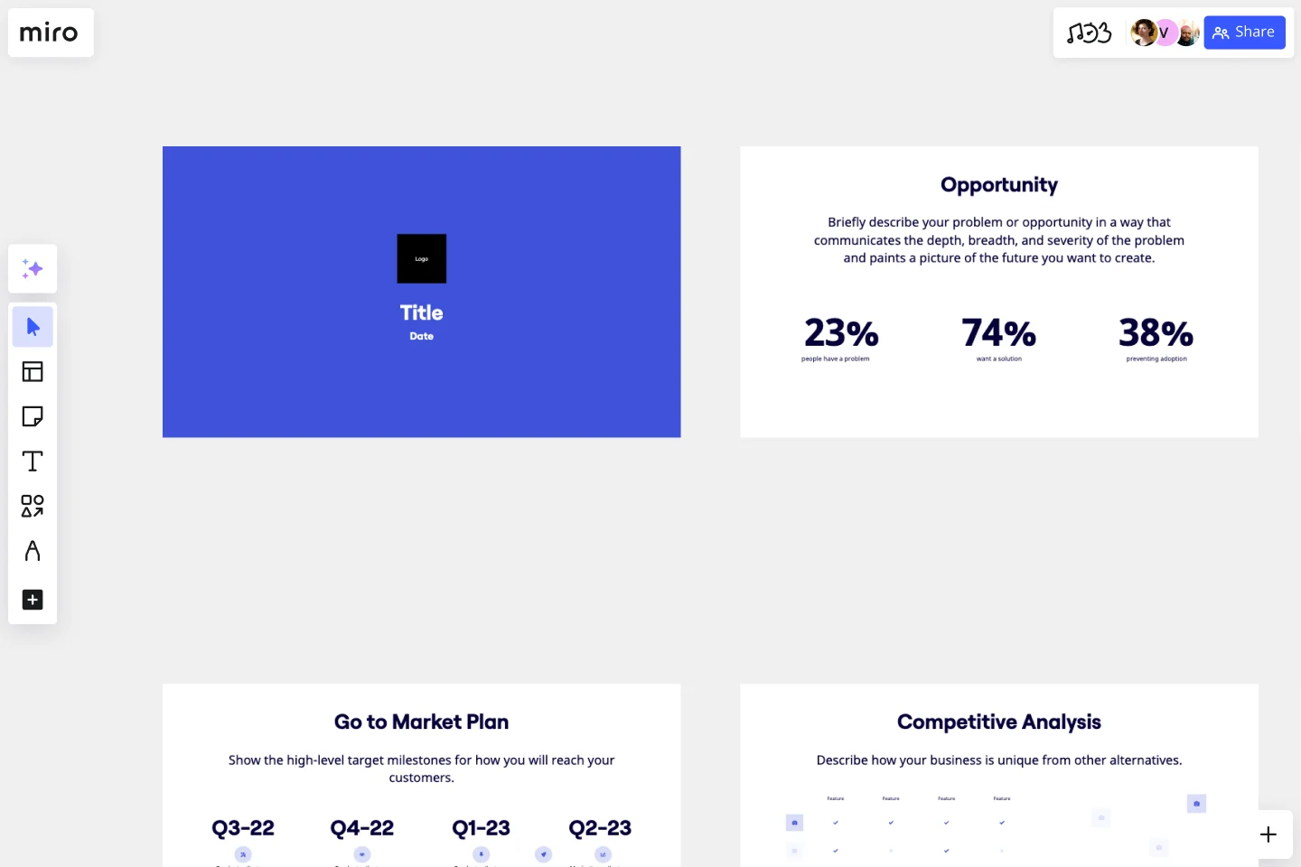 pitch deck template