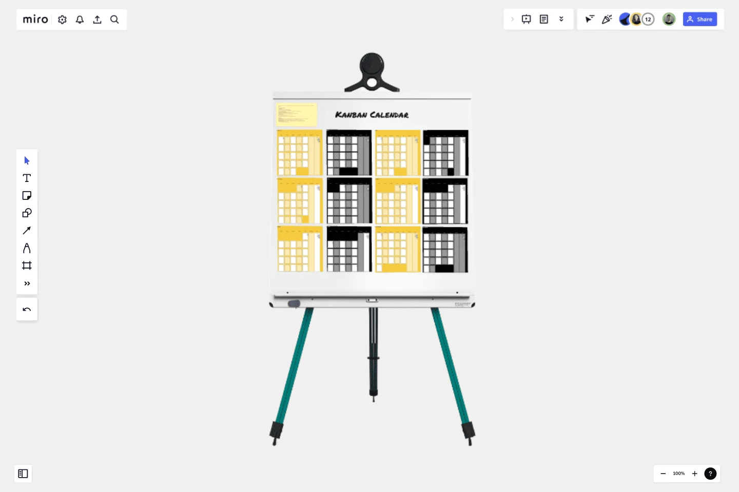 Kanban Calendar Template Miro Kanban Calendar Template Miro