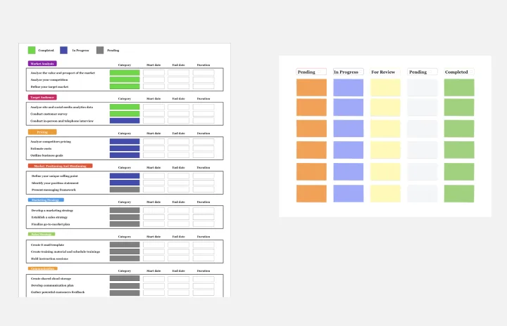 Product Launch Timeline template thumb