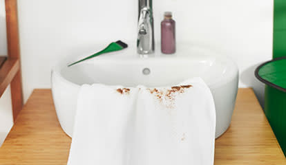 How to remove hair dye stains
