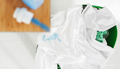 Washing baby clothes with liquid detergent