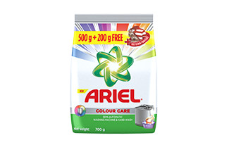 Ariel Colour Care Washing Machine Powder - 500+200g