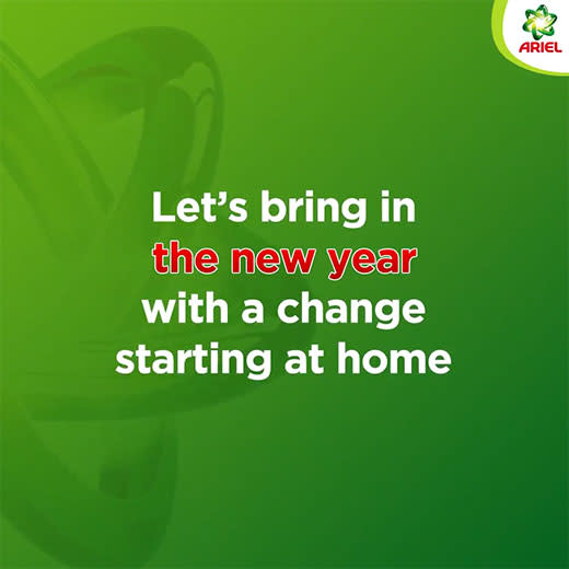 Let's bring in the new year with a change starting at home