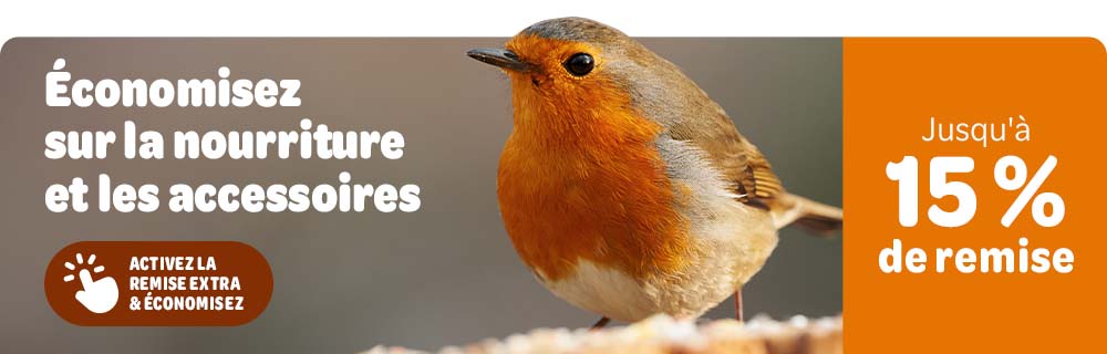 15% de remise sur Lillebro & les accessoires pour oiseaux sauvages