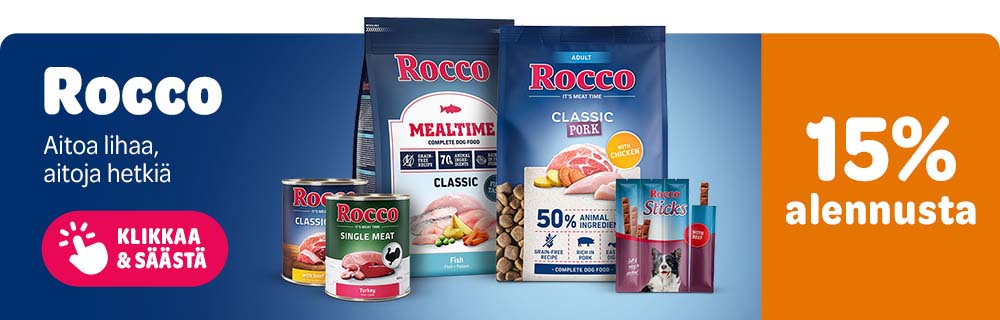 15% alennusta. Rocco. Aitoa lihaa, aitoja hetkiä. Klikkaa & säästä.