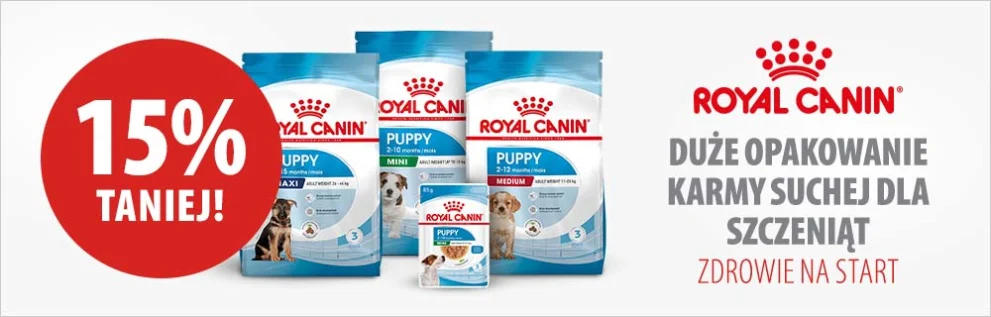 Royal Canin Puppy - 15% taniej