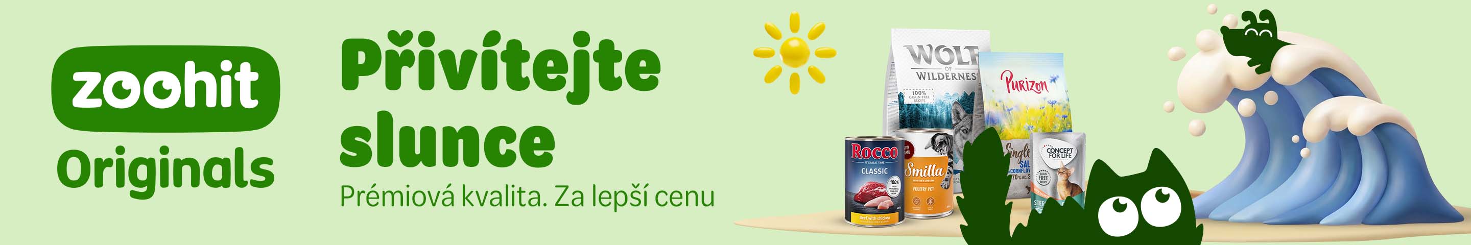 zoohit Originals - přivítejte slunce! Prémiová kvalita za lepší cenu.