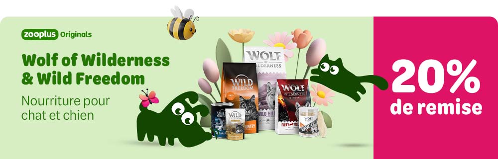 -20% sur, WOW, et Wild Freedom sur l'application