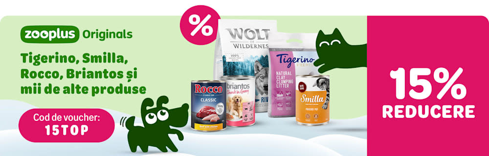 15% reducere la produsele zooplus Originals