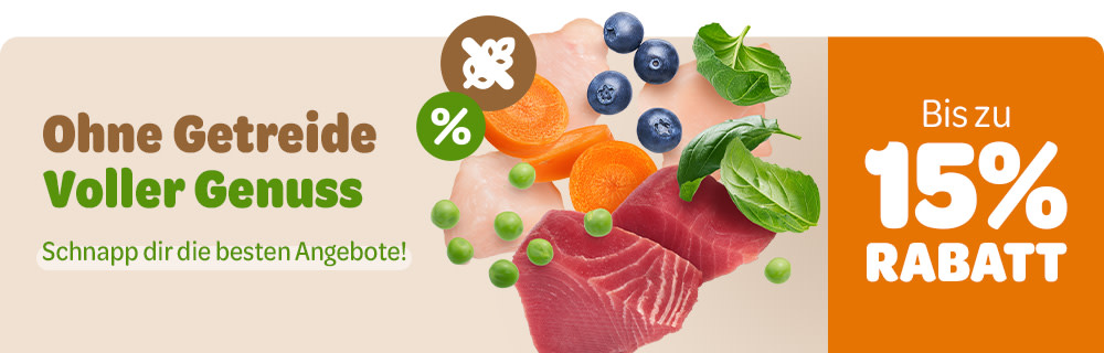  Ohne Getreide Voller Genuss Schnapp dir die besten Angebote. Bis zu 15% Rabatt
