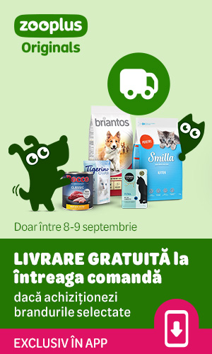 zooplus Originals. Livrare gratuită la întreaga comandă dacă achiziționezi brandurile selectate. Doar între 8-9 septembrie. 