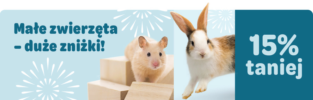 Małe zwierzęta - duże zniżki! Aż do 15% taniej