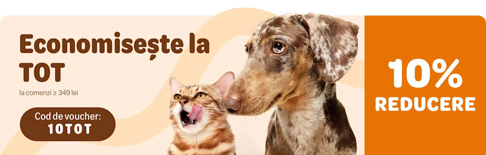 Economisește 10% la comenzi ≥ 349 lei. Cod voucher: 10TOT