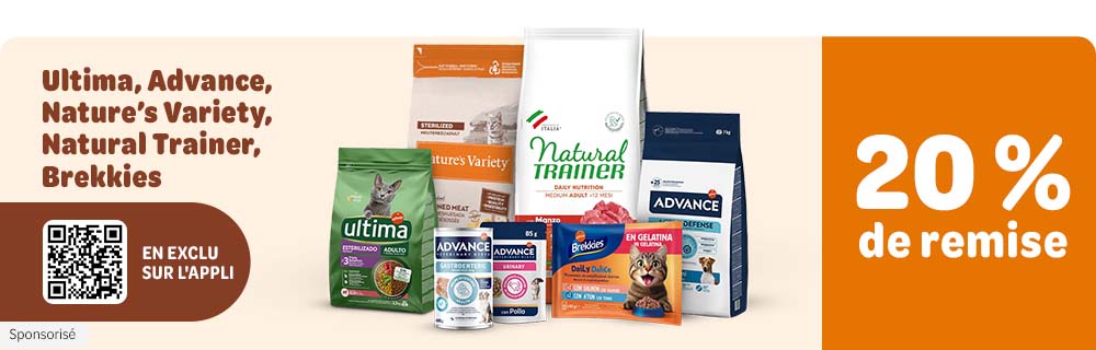 -20% sur une sélection de marques en exclu sur l'appli !