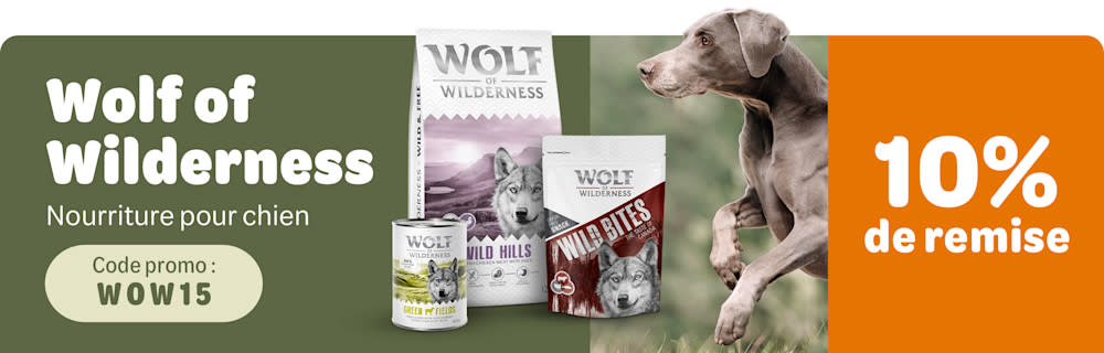 15% de remise sur Wolf of Wilderness