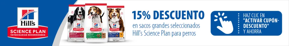  Hill's Science Plan 15 % de desciento en sacos grandes seleccionados