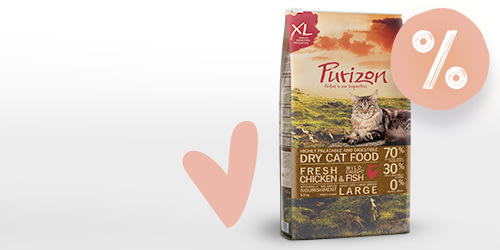 Croquettes Purizon sans céréales pour chat : 5,5 kg + 1 kg gratuit ! 