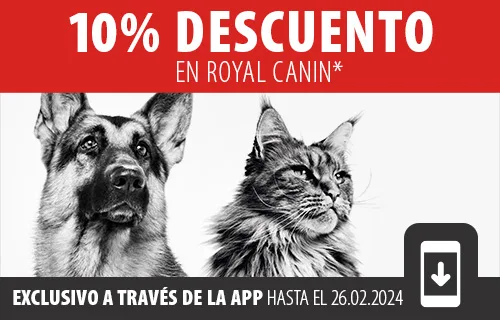 10 % de descuento en Royal Canin a través de la App