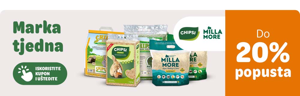Marka tjedna- Chipsi i Milla more. Do 20% popusta. Iskoristite kupon i uštedite.