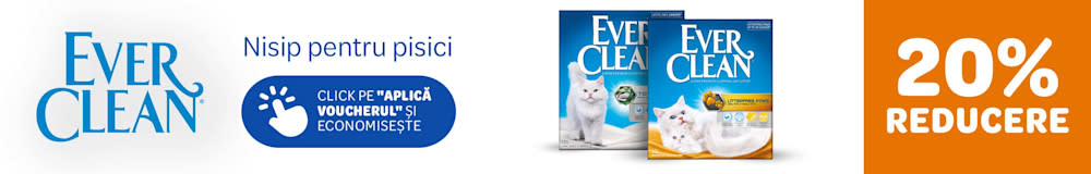Ever Clean, nisip pentru pisici. 20% reducere. Click pe Aplică voucherul și economisește.