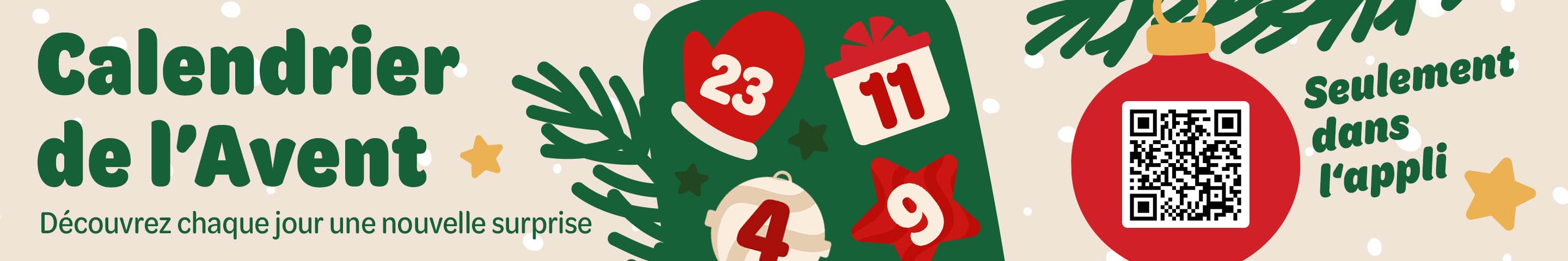 Offre de Noël - Calendrier de l'Avent