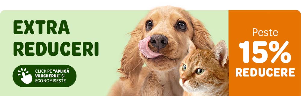 Extra reduceri. Peste 15% reducere la sute de produse. Click pe "aplică voucherul" și economisește