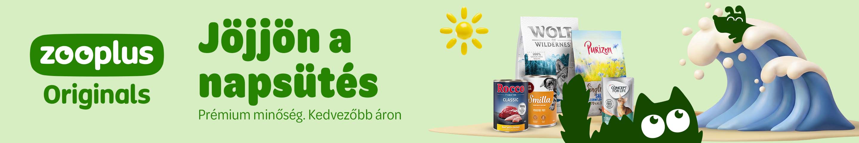 zooplus Originals - Jöjjön a napsütés, prémium minőség kedvezőbb áron
