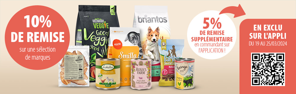 10% de remise sur notre sélection de marques