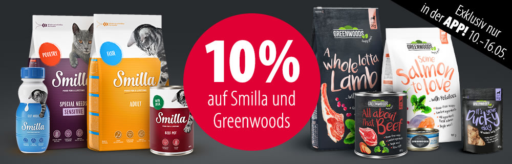 10% Rabatt auf Smilla & Greenwoods in der zooplus-App